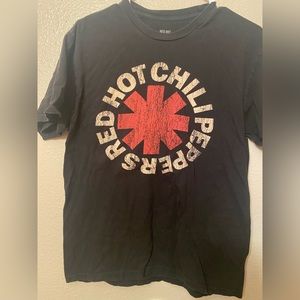 Small Black Red Hot Chili Peppers Band Shirt